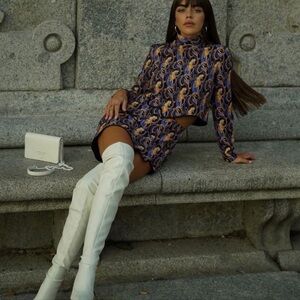 SOLD ✨ Zara Printed Coord Set (Top & Mini Skirt) Size XS